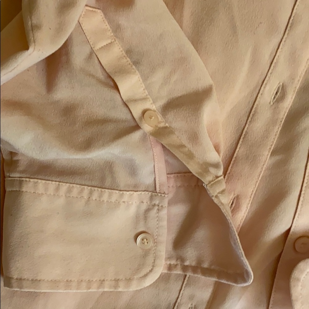Silky Talbots Soft Pink Button Down. Classic Sz 12 - image 4